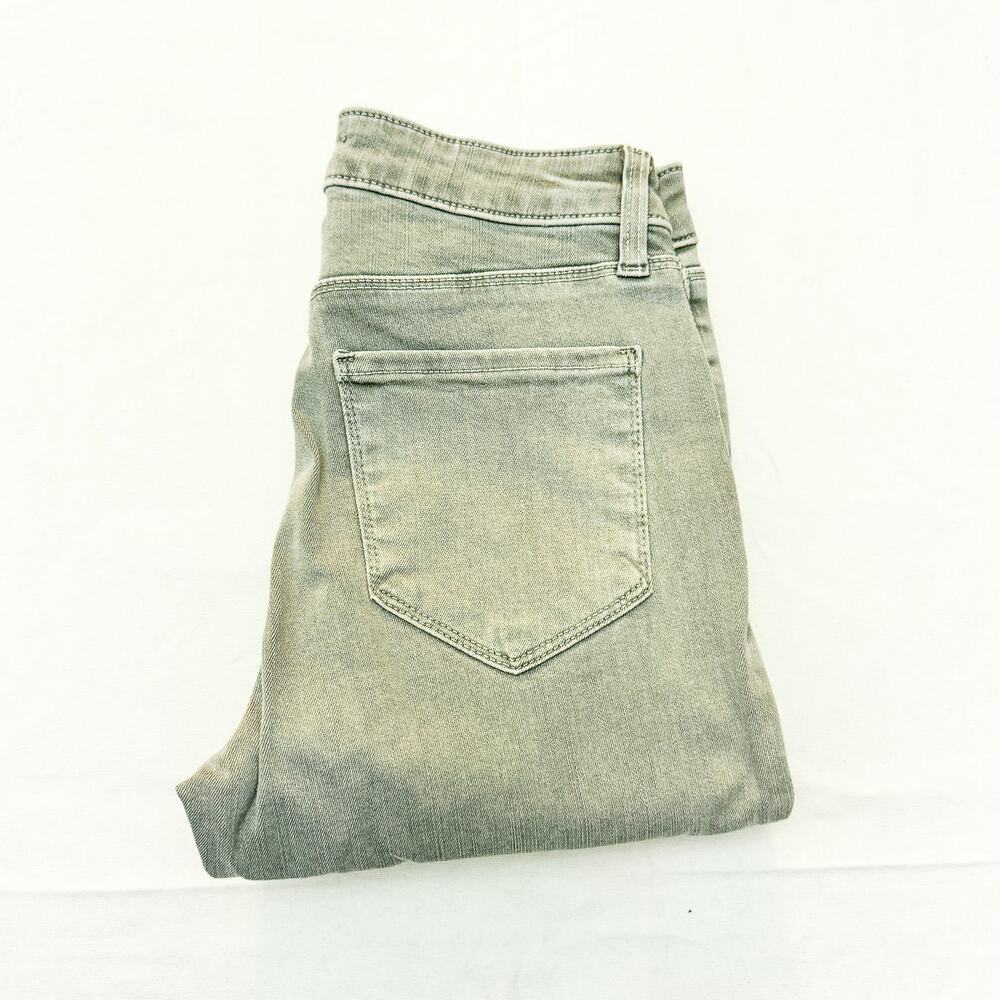 L'Agence Margot Skinny High Rise Marsh Green Denim Jeans Size 24